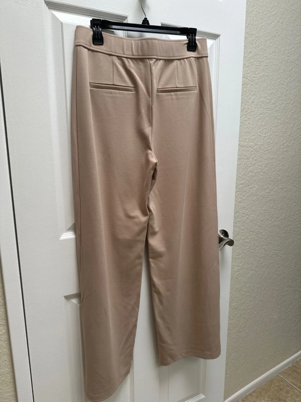 LOFT Taupe Wide-Leg Sailor-Style Pants - Picture 2 of 5